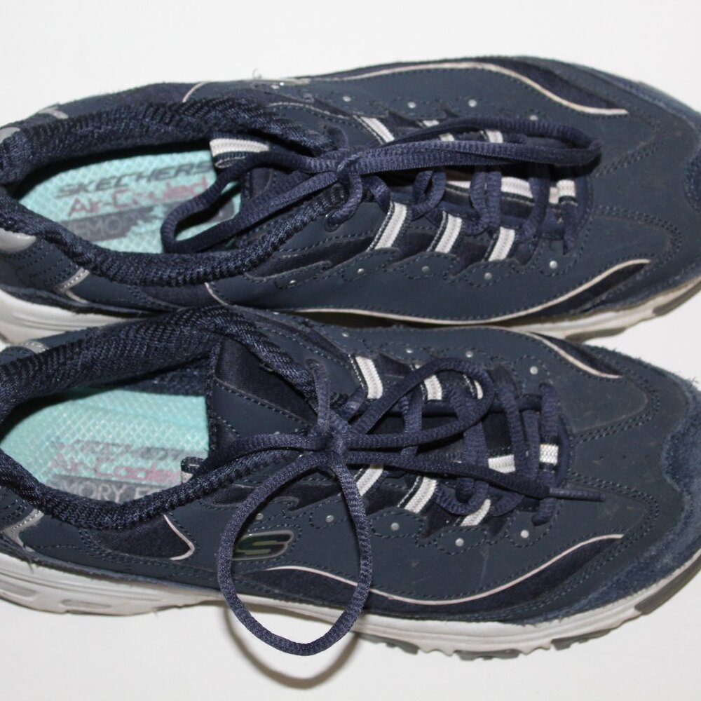 Skechers Air-Cooled Memory Foam Blue Sneakers – Women’s Size 10 - Picture 5 of 5